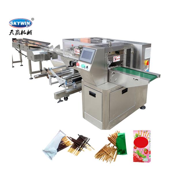 Buy cheap Industry Pocky Finger Biscuit Packaging Machine Stick Biscuit Flow Packing Line from wholesalers