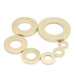 DIN Standard M6 M8 M10 M12 Brass Flat Washers for Custom Size and Golden Zinc