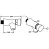 Buy cheap Water Saving Chrome Self Closing Faucet Taps Wall Mounted for Home Hotel , HN-7H05 from wholesalers