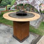 Outdoor Cooking Made Easy With Rusted Bbq Grill And Wood / Charcoal Fuel