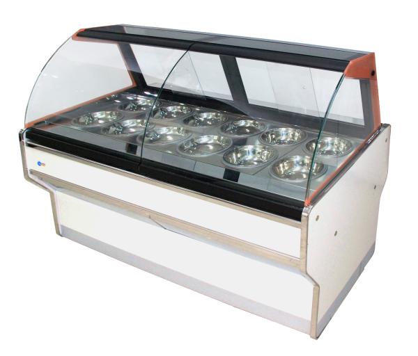 Buy cheap Restaurants Food Warmer Showcase , CE Fast Food Display Counter from wholesalers