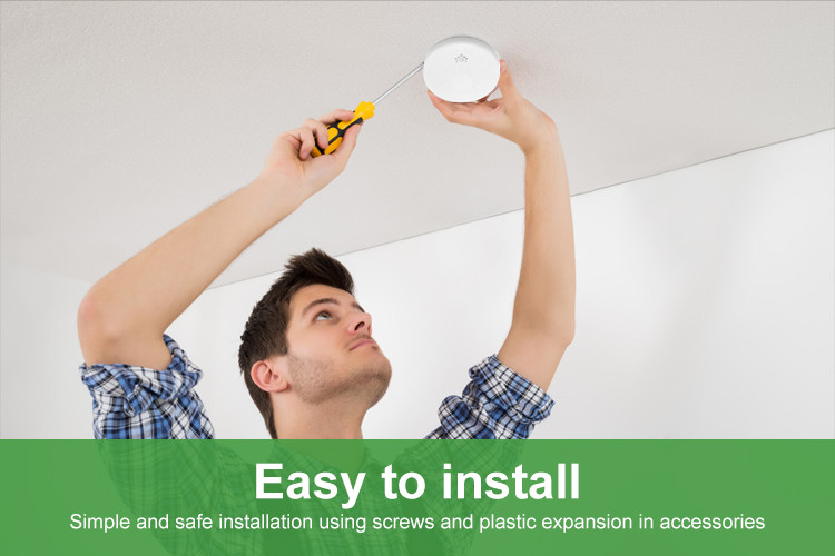 Standalone Smoke Detector Fire Battery Operated High Sensitivity Smoke Alarm And Carbon Monoxide Detector