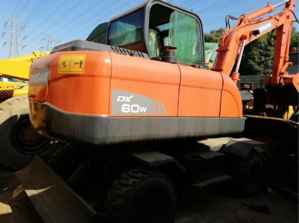 Buy cheap Used Low Rate 6 Ton Doosan DX60 Wheel Excavator 0.3m3 Bucket CE / ISO9001 from wholesalers