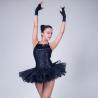 Buy cheap Swan Feather Neckline Ballet Dance Costumes , Black Childrens Ballerina Outfits from wholesalers