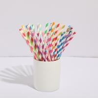Buy cheap 20cm Colorful Biodegradable Paper Drinking Straws For Cocktail Christmas Party product