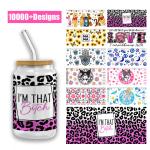 OEM Printing UV DTF Libbey Wraps For Cups Wraps Spanish 16oz Tumbler