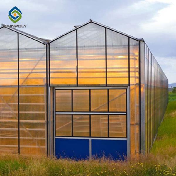 Buy cheap 3.0m 6.0m Polycarbonate Aluminium Greenhouse UV Protection from wholesalers
