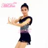Buy cheap 2 In 1 Latin Dance Costumes Confetti Purple Sequin Leotard Diagonal Ruffled Neck With Fringe Skirt Dress from wholesalers