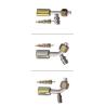Buy cheap #6 #8 #10 #12 Al joint with iron jacket R134a high & low pressure valve ( Female Flare)/auto ac hose fitting from wholesalers
