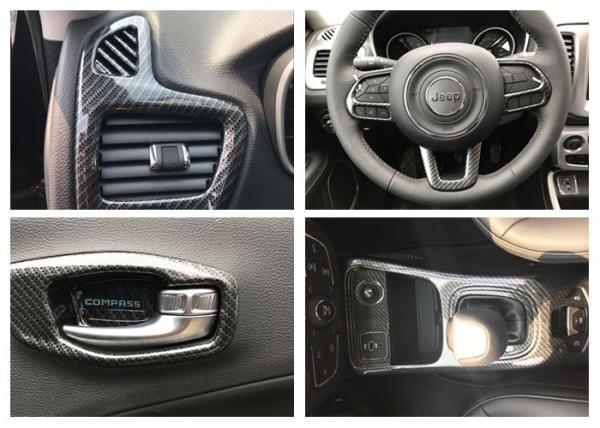 Buy cheap Jeep Compass 2017 Carbon Fiber Style Air Outlet Moulding , Steering Wheel Garnish Etc. from wholesalers