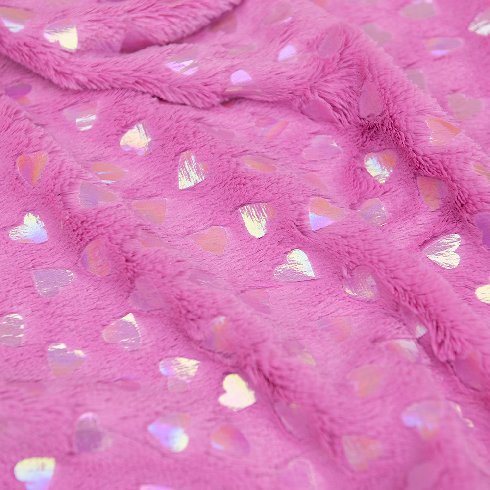 Brushed Pattern Sparkling Sequins Polyester PV Plush Fabric for Soft Toys and Home Textiles 100% Polyester