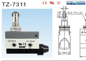 China Tower Crane Micro Tend Limit Switch Safety Limit Switch IP65 Protection Level TZ-7311 on sale