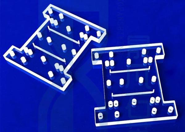 Buy cheap Transparent Fused Quartz Plate With Laser Drill Holes from wholesalers