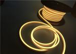 No Dark Spot 6 x 12mm Flexible LED Strip Light / Silicone Neon Rope Light Lemon