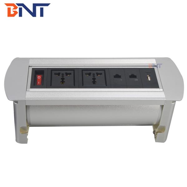 Quality flip up desktop sliding electric socket with network ,usb for sale