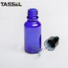Buy cheap Blue 93.6mm Essential Oil Glass Bottles Frost Blue Glass Dropper Bottles from wholesalers
