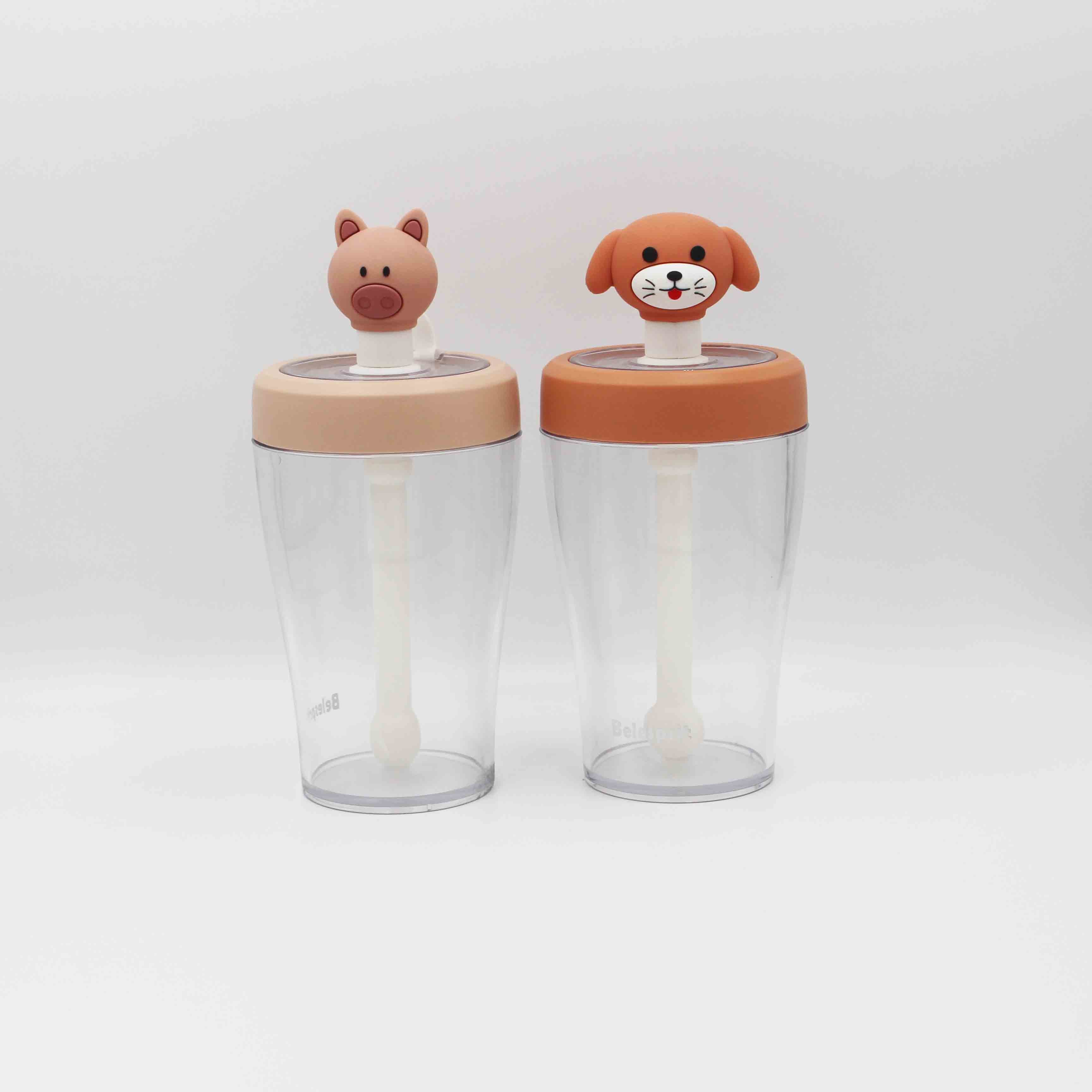 Reusable Tritan Transparent Plastic Water Bottle Unique Shaped