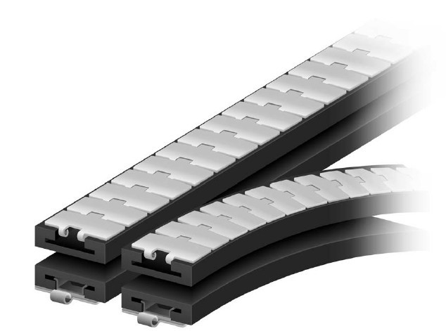 PLAT TOP CHAINS CURVES CORNER TRACK SLAT CHAIN BENDS 880 880TAB 882TAB 881TAB