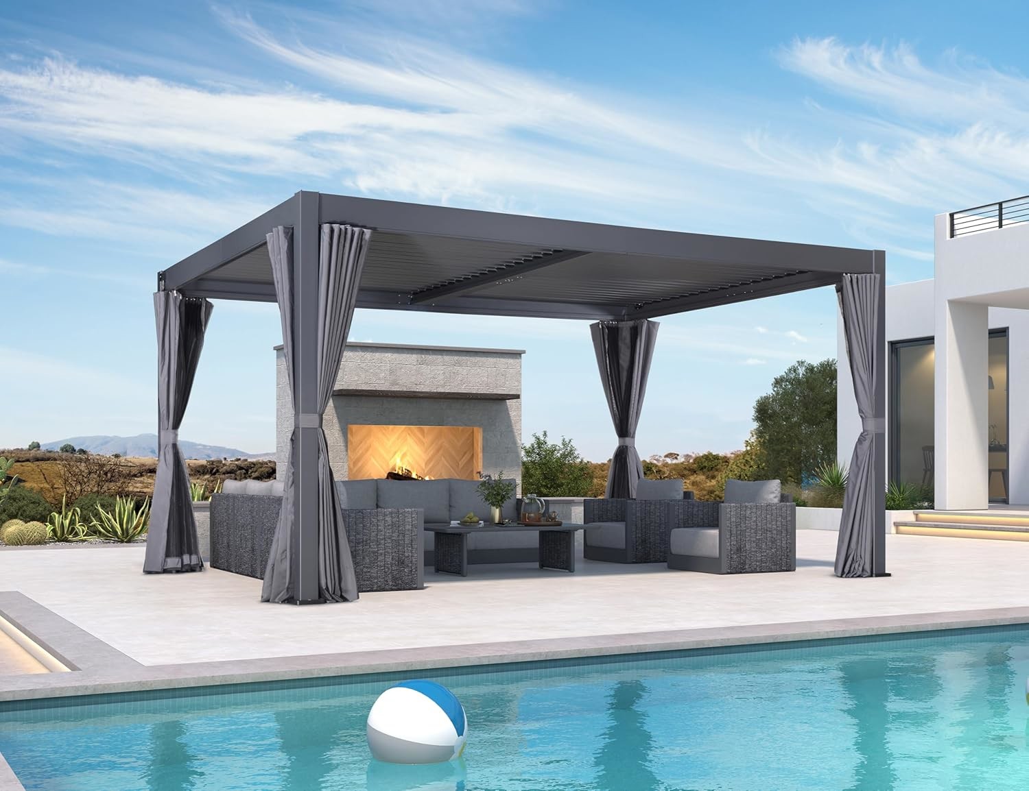 Customizable Size Backyard Aluminum Alloy Gazebo Durability And Versatility