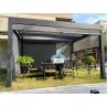 Buy cheap Customized Garden Electric Retractable Roof Bioclimatic Pergola Outdoor Aluminum Pergola with Sliding Glasse from wholesalers