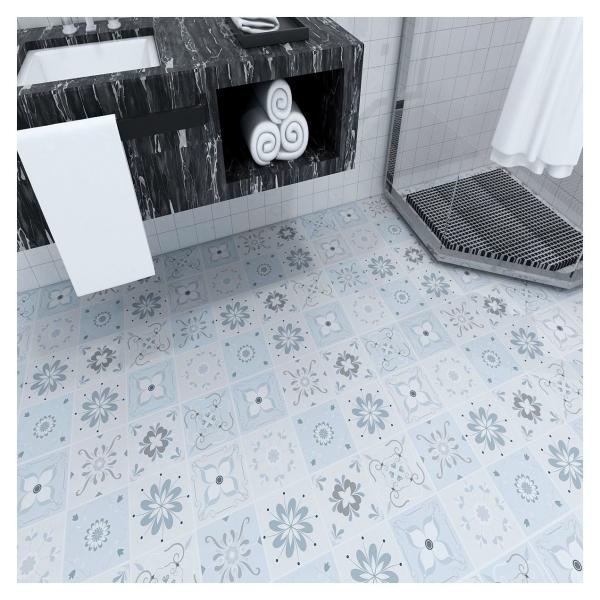 Buy cheap Bathroom Floor Tile Stickers Waterproof PVC Peel And Stick Flooring OEM from wholesalers