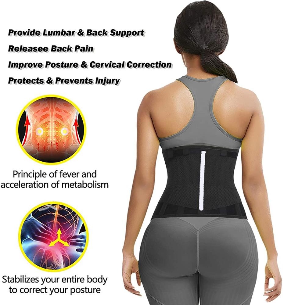 Detachable Latex Compression Waist Trainer with adjustable Velcro closure