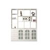 Buy cheap MDF Wooden 850×315×2050mm Wall Divider Cabinet from wholesalers