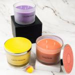 Christmas Glass Jar Scented Fragrance Candles Natural Soy Wax And 3 Wicks