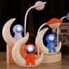 Buy cheap Lovely Pink Blue White Color LED Night Light 23cm High Astronaut Cartoon from wholesalers
