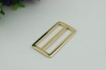 China manufacturer 50 mm nickel color bag adjuster slide strap metal tri-glide