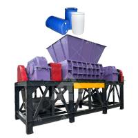 Buy cheap 2 Shaft Plastic Shredder Machine Waste Recycling Big Blue Bucket Shredder product