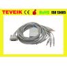 Buy cheap Schiller ECG cable with integrated 10 leadwires banana 4.0 AHA EKG cable from wholesalers
