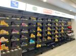 gondola shelving shoe display gondola shelving wire mesh back supermarket