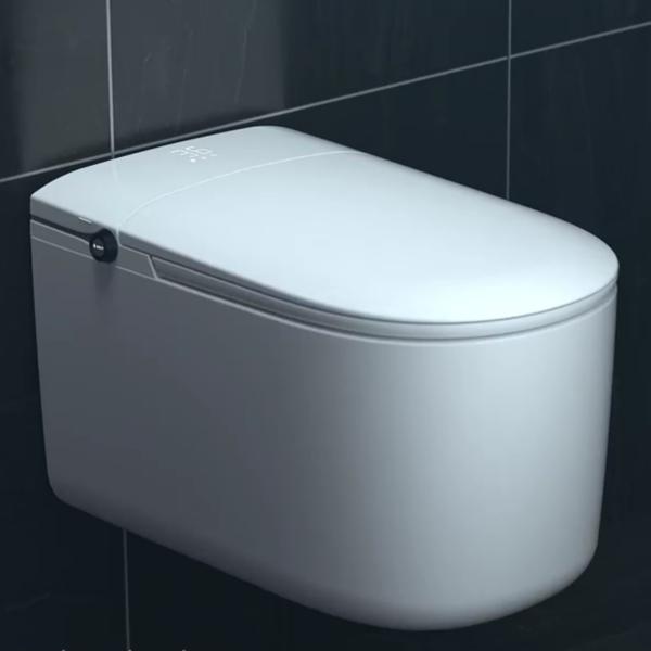 Bathroom Round Electric Automatic Toilet Bowl Smart Floor Mounted Remote