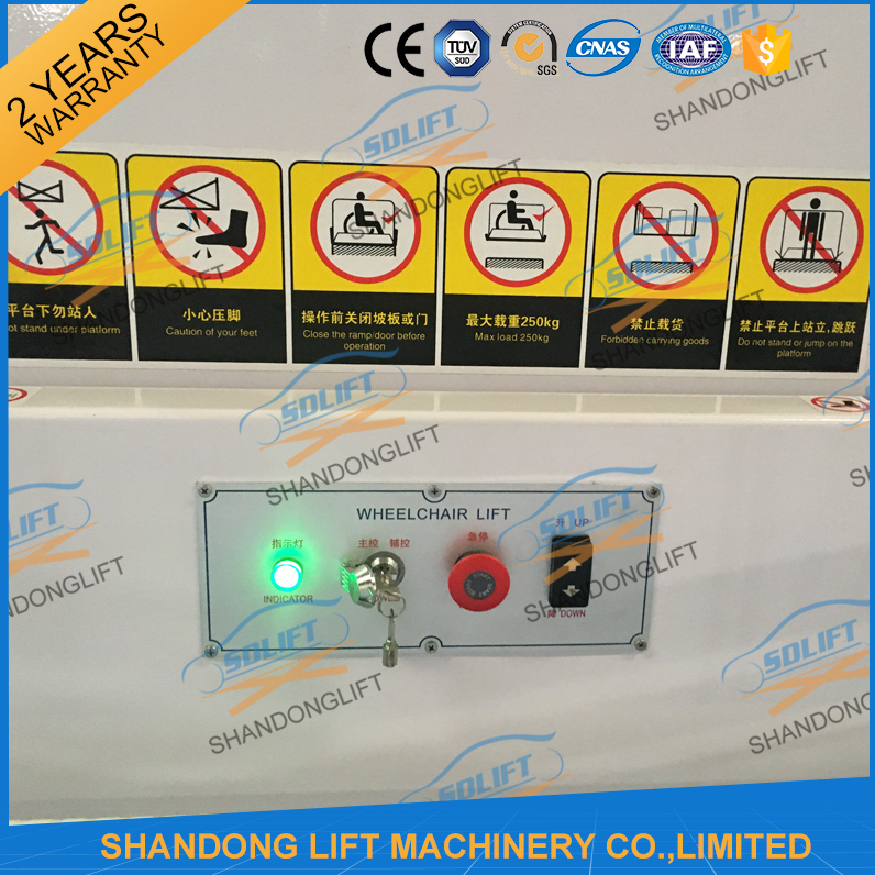 250kgs 4M Wheelchair Platform Lift Elevator Disable Wheelchair Lift Platform for Home Use