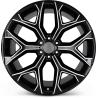 Buy cheap 22 GMC Replica Snowflake Wheels Black Milled Rims Yukon Sierra Tahoe Silverado from wholesalers