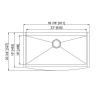 Buy cheap Household Apron Stainless Steel Kitchen Sink With Sound-Seadening Pads from wholesalers