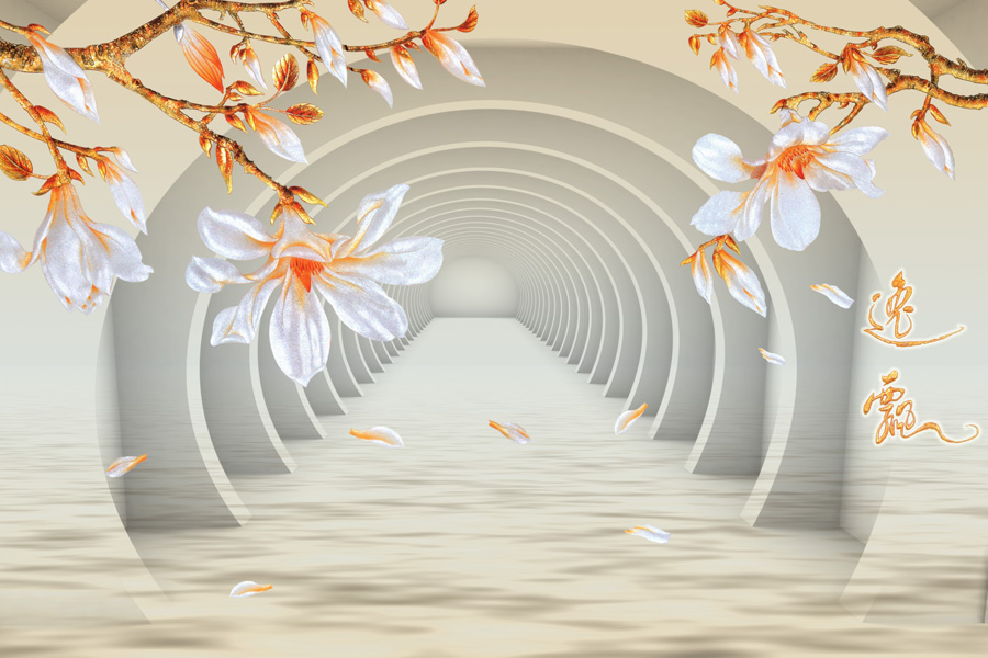 3D Printable Wallpaper Roll Glossy / Textured Surface 0.61-1.52m Width