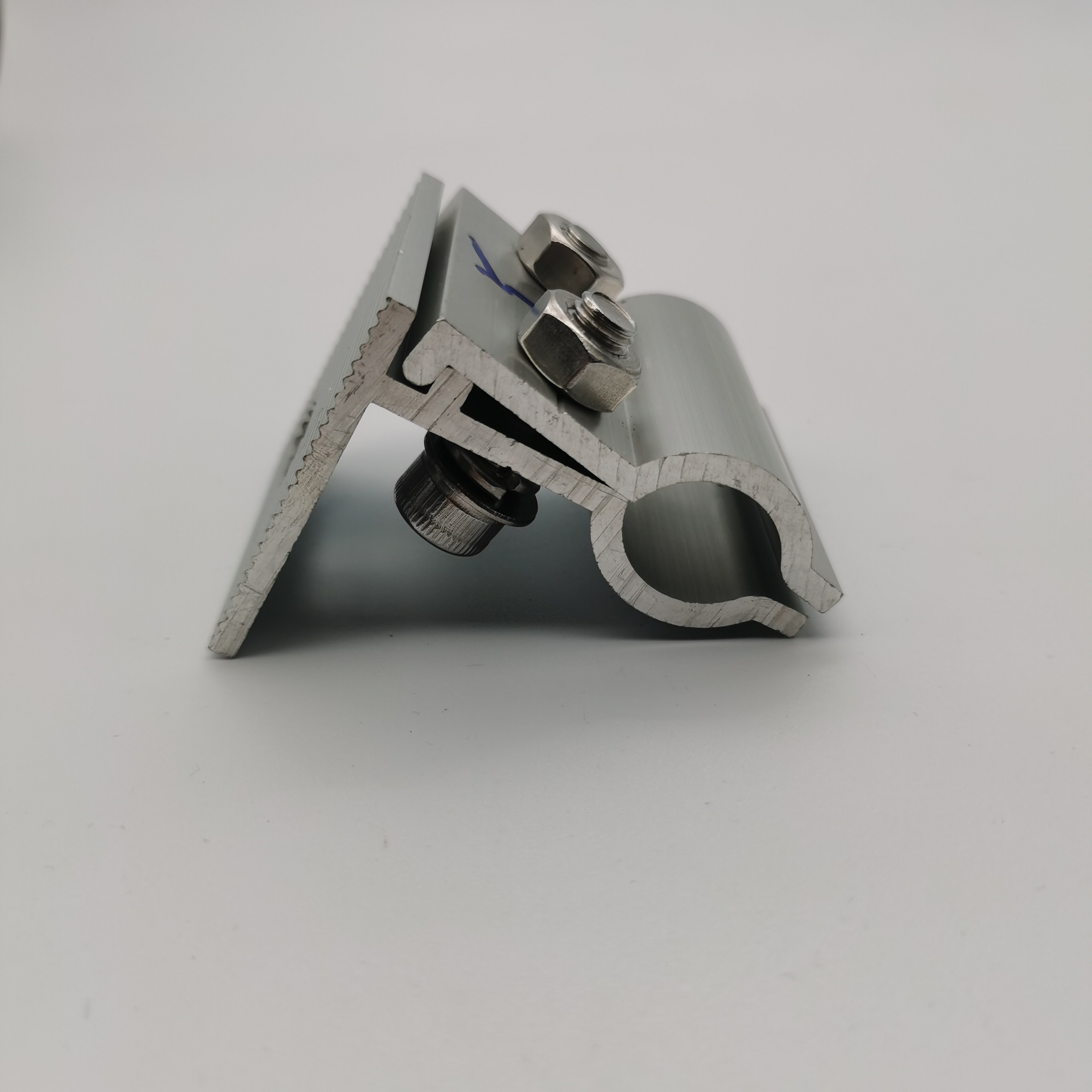 Aluminum Solar Panel Rail Clamps Corrosion Resistant For Solar Brackets System