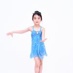 Lyrical Modern Dance Costumes Children’S Sparkle Polyester Mesh Fabric Dress