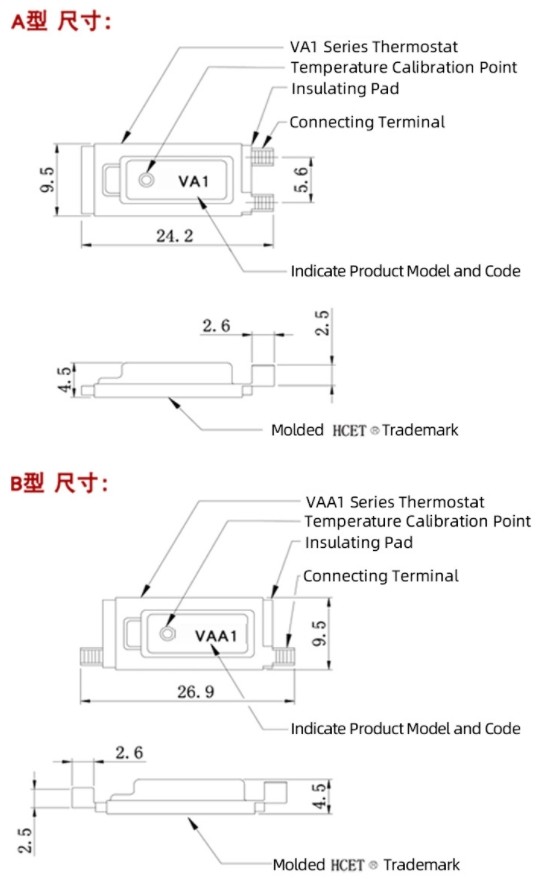120V Bimetal Thermal Creep Action Switch Thermostat Low Voltage Temperature Controller