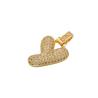 Buy cheap Alphabet 18K Gold Pendant Micro Pave CZ Hip Hop Gold Charms For Jewelry Making from wholesalers