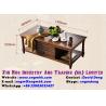 Buy cheap Square living room double storey drawer antique hardware handle coffee table from wholesalers