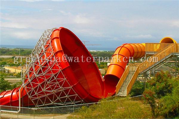 Buy cheap Long Swimming Pool Aqua Park Equipment Fiberglass Surf Wave Pool Water Slide from wholesalers