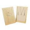 Buy cheap Notched-Edge Wooden Pendant Display Panel Stand Necklace Exhibition Holder from wholesalers