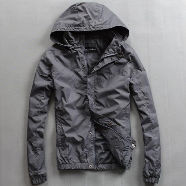 Buy cheap Lightweight Nylon Waterproof Men'S Windbreaker Jacket Black Or Custom Color from wholesalers