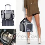 Fashionable Pet Carrier Bag , Zipper Closure Type Cat Travel Bag