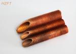 Heat Exchanging Parts Extruded Spiral Finned Aluminum Tube / Fin Tube Exchanger