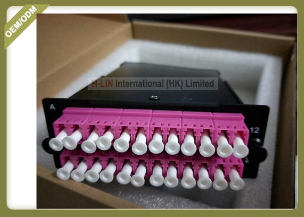 Buy cheap FTTH Fiber Optic Termination Box MPO Aluminum Module 24 Cores With MTP To LC Trunk Cable from wholesalers