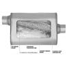 Buy cheap 2.5 Inch Welded Centered Configuration Universal Performance Muffler Overal 19 Inch from wholesalers